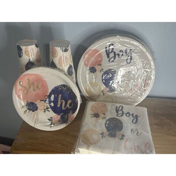 Gender Reveal Party Set serves 48 - Picture 2 of 2